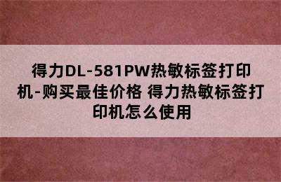 得力DL-581PW热敏标签打印机-购买最佳价格 得力热敏标签打印机怎么使用